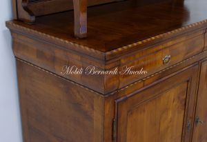 Louis Philippe style reproduction of a sideboard with solid cherry top